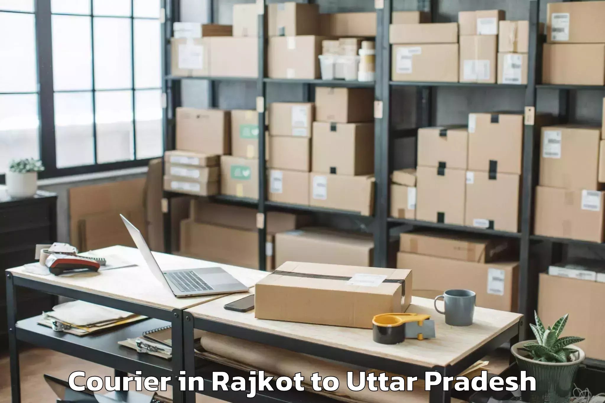 Reliable Rajkot to Anupshahar Courier